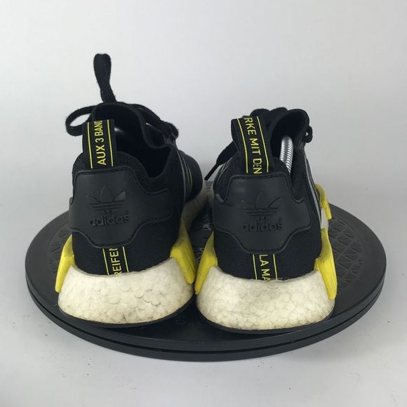 Adidas NMD R1 Black/Yellow Athletic Running Shoes F99713 Men’s Size 11 - Picture 6 of 12